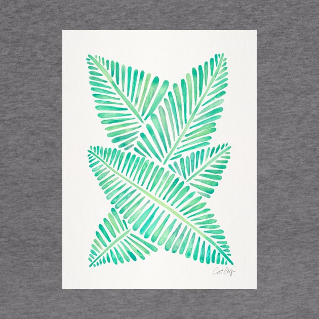 Seafoam Banana Leaves by CatCoq